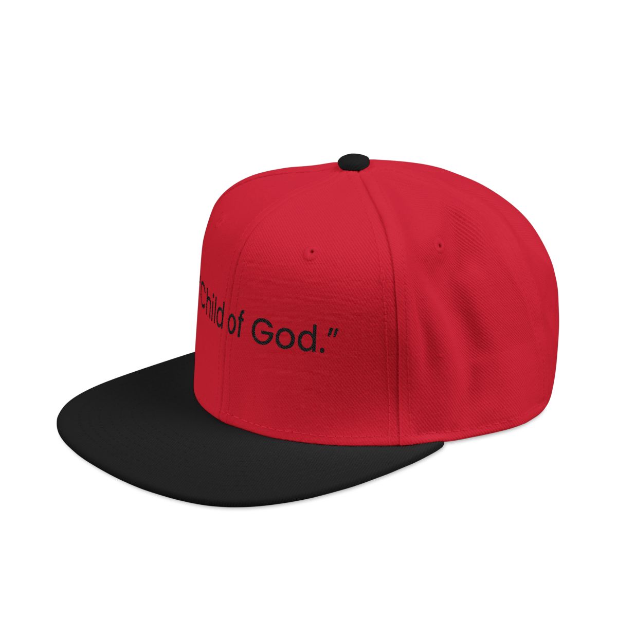 Embroidered Snapback Hat — "Fear of God." Minimal Streetwear Cap